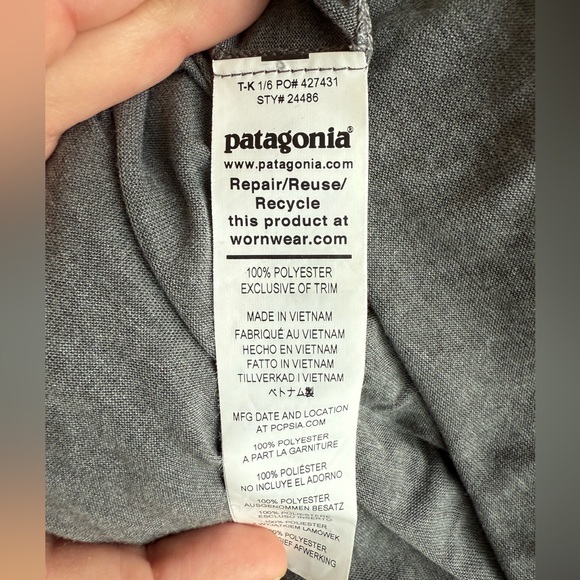 2 Patagonia Men's Forge Long-Sleeve Capilene Cool Trail Shirts - Picture 5 of 9